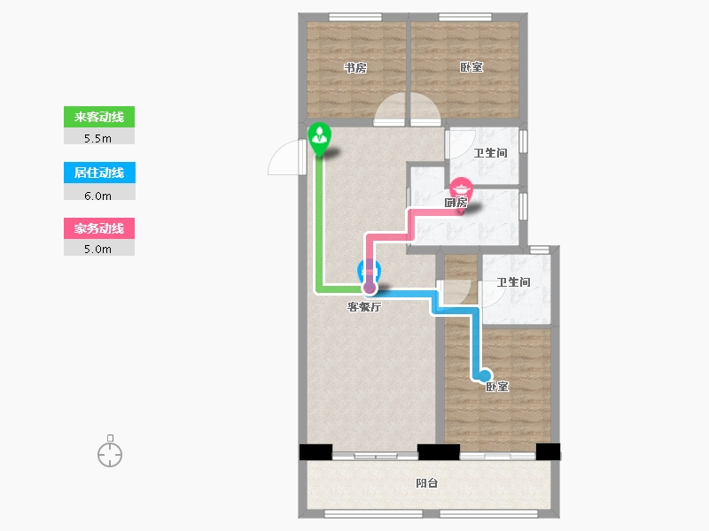 山东省-菏泽市-菏泽中心-96.99-户型库-动静线