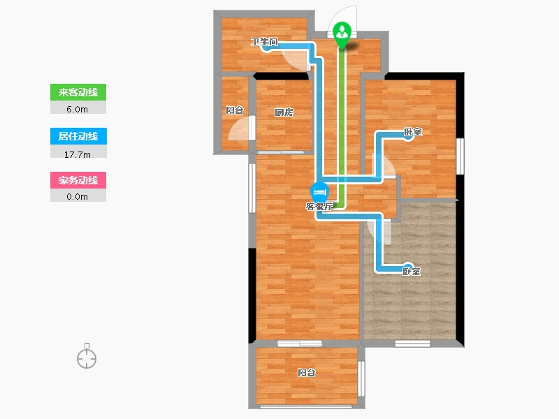 河南省-郑州市-汉德·如意府-75.82-户型库-动静线