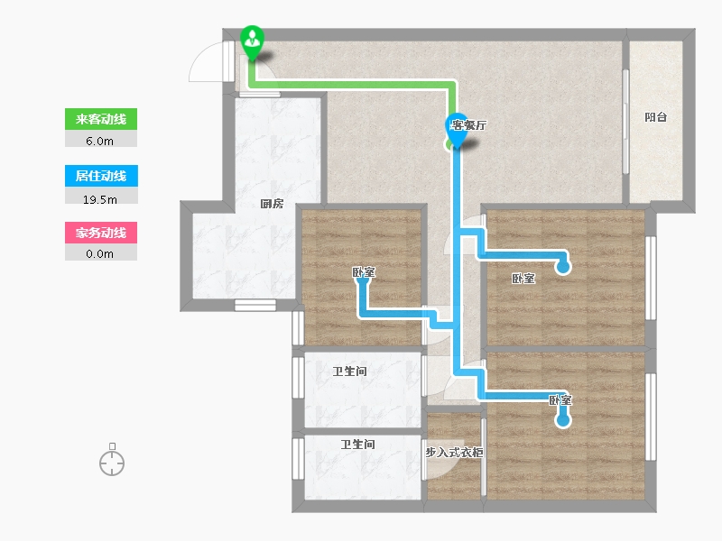 浙江省-温州市-祥生中央尚品-80.00-户型库-动静线