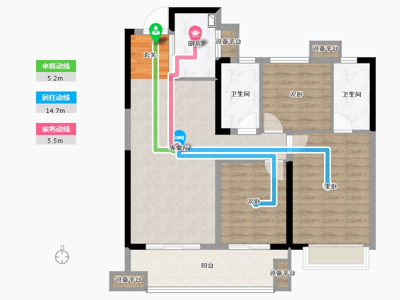 安徽省-阜阳市-融创城-91.03-户型库-动静线