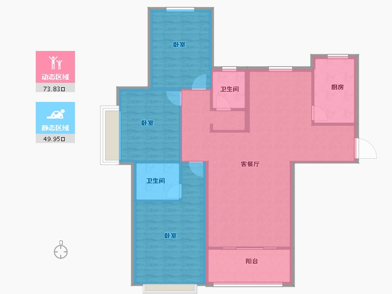 河南省-安阳市-尚书府-113.00-户型库-动静分区