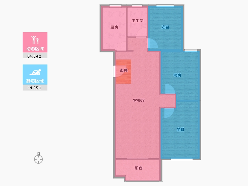 山东省-淄博市-凯瑞鑫园-101.00-户型库-动静分区