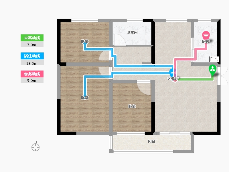 河南省-郑州市-华美仟企汇-95.19-户型库-动静线