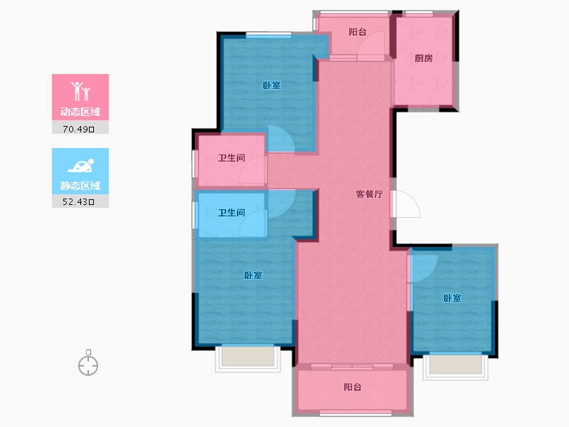 山东省-滨州市-京博·儒苑上邦-110.00-户型库-动静分区