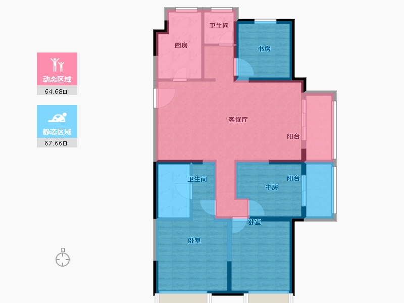 河南省-郑州市-美景美境-119.00-户型库-动静分区