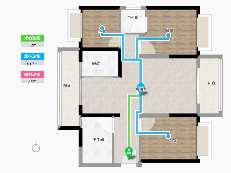 河南省-洛阳市-尚品1号-98.31-户型库-动静线