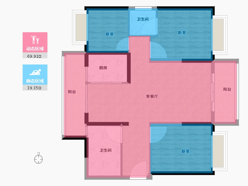 河南省-洛阳市-尚品1号-98.31-户型库-动静分区