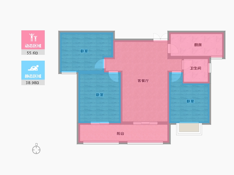 河南省-洛阳市-东方今典尚城-83.89-户型库-动静分区