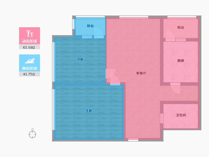 山东省-临沂市-万和中央广场-96.00-户型库-动静分区