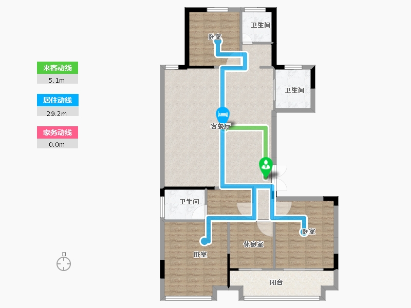 浙江省-绍兴市-元垄大都会-111.01-户型库-动静线