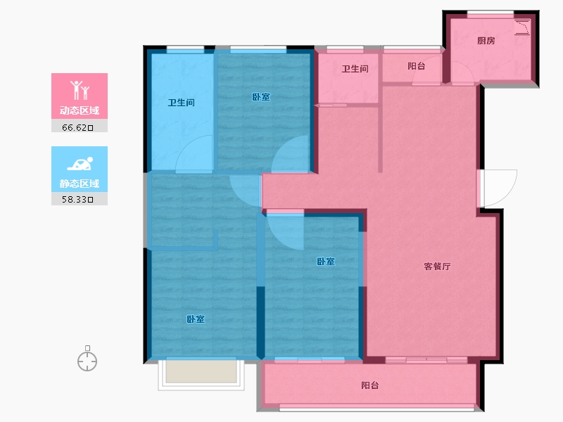 河南省-洛阳市-尚品1号-112.76-户型库-动静分区