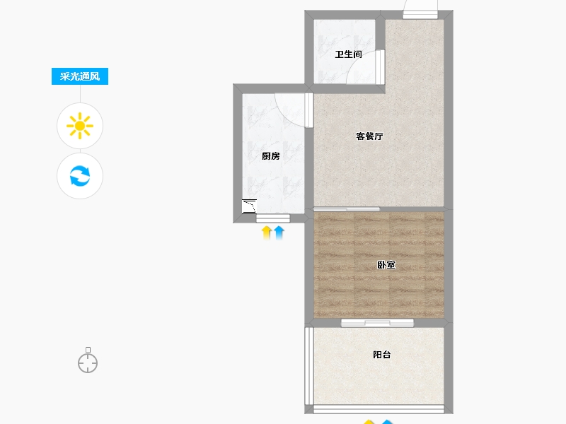 河南省-洛阳市-白云山居-42.82-户型库-采光通风