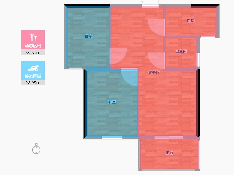 河南省-郑州市-汉德·如意府-77.56-户型库-动静分区