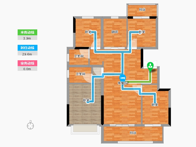 河南省-郑州市-美盛中华城-115.00-户型库-动静线