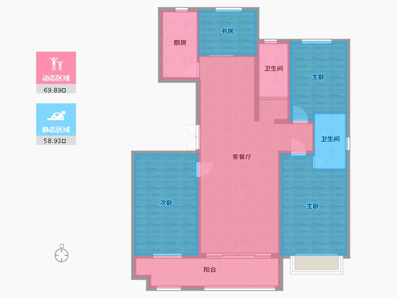 山东省-潍坊市-金鼎世家-115.80-户型库-动静分区