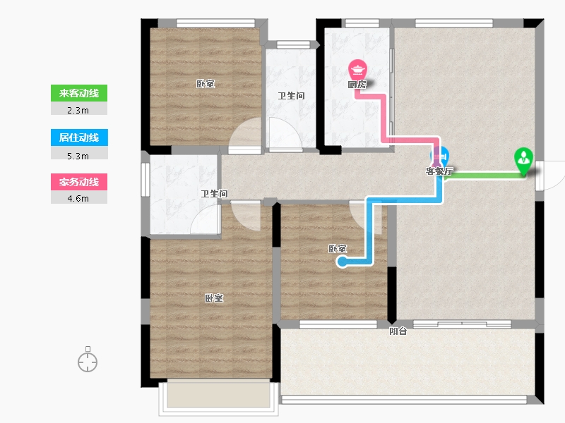 山东省-烟台市-紫微台-111.01-户型库-动静线