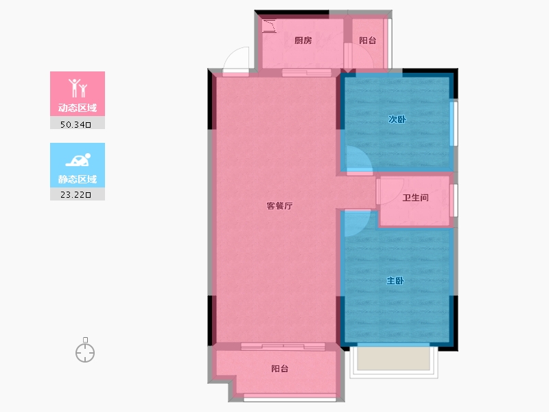 湖南省-湘潭市-太阳城-65.48-户型库-动静分区