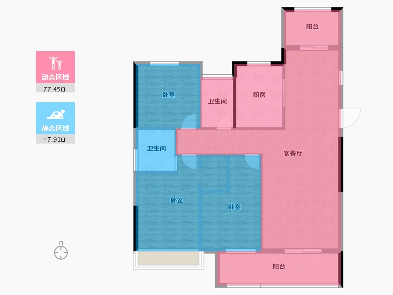 湖北省-孝感市-汉川帝景领秀城-114.35-户型库-动静分区