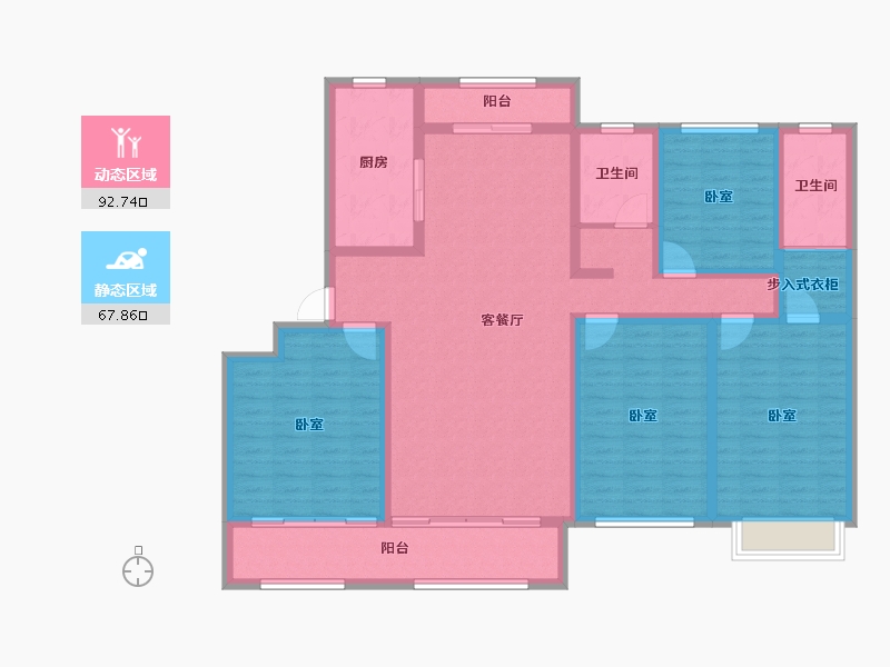 山东省-潍坊市-锦绣上河园-144.00-户型库-动静分区