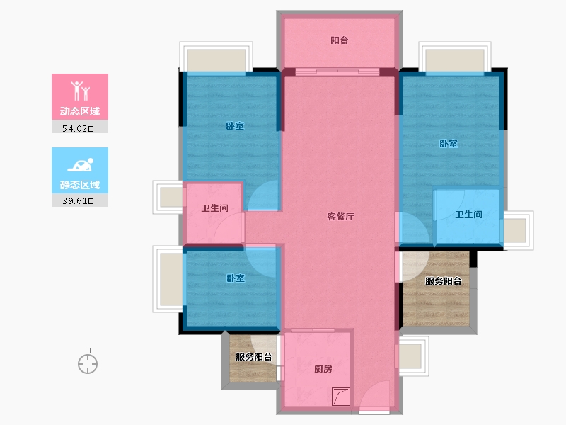 广东省-湛江市-方圆·雅颂御府-92.01-户型库-动静分区