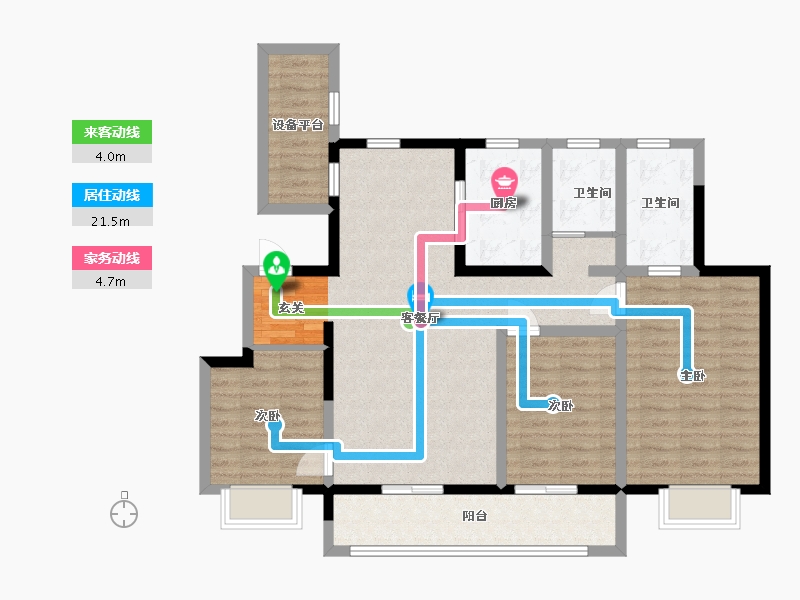 山东省-潍坊市-德润天宸-100.94-户型库-动静线