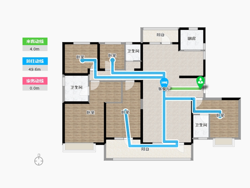 山东省-潍坊市-碧桂园翡翠华府-220.00-户型库-动静线