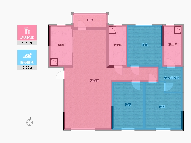 湖南省-株洲市-德国之家-103.25-户型库-动静分区