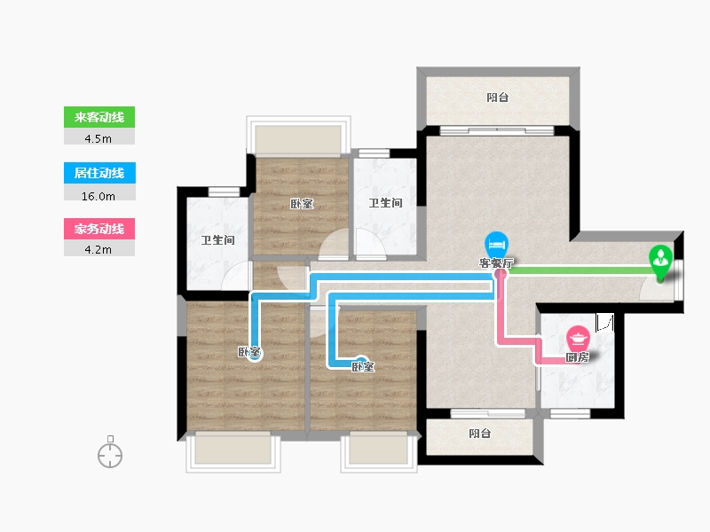 广东省-湛江市-吴川奥园冠军城-80.64-户型库-动静线