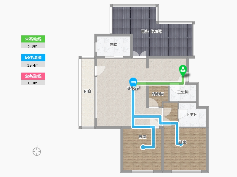 山东省-烟台市-十里洋房-150.71-户型库-动静线