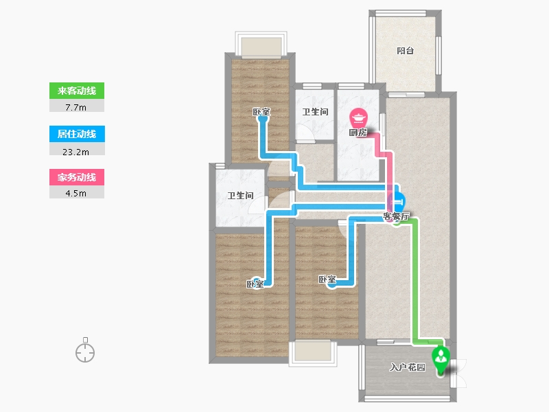 湖北省-黄石市-莲花湖·東景城-101.80-户型库-动静线