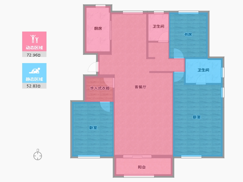 山东省-烟台市-金地首府-115.36-户型库-动静分区