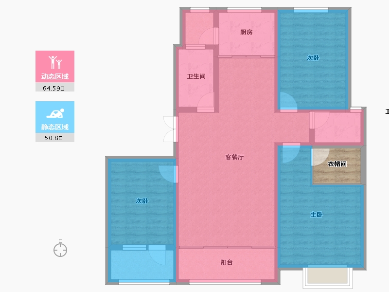 山东省-威海市-世昌名都-107.00-户型库-动静分区