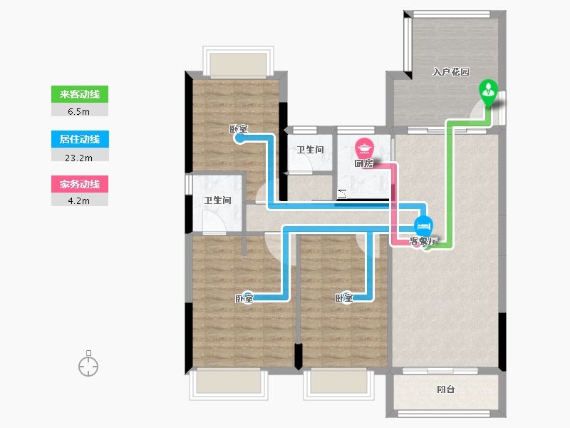 广东省-珠海市-华发云谷-95.05-户型库-动静线