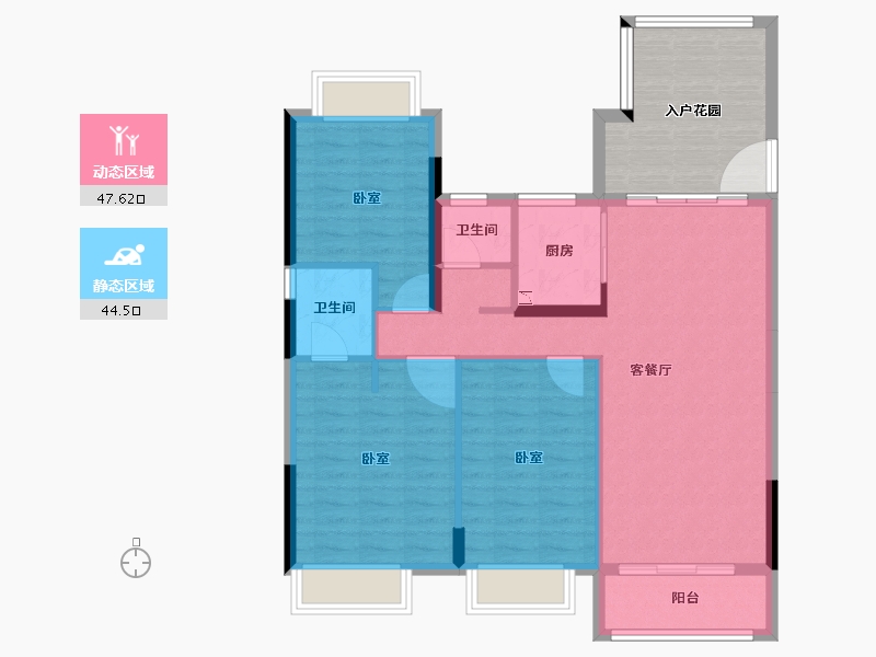 广东省-珠海市-华发云谷-95.05-户型库-动静分区