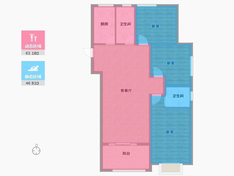 山东省-淄博市-泰坤城-99.00-户型库-动静分区