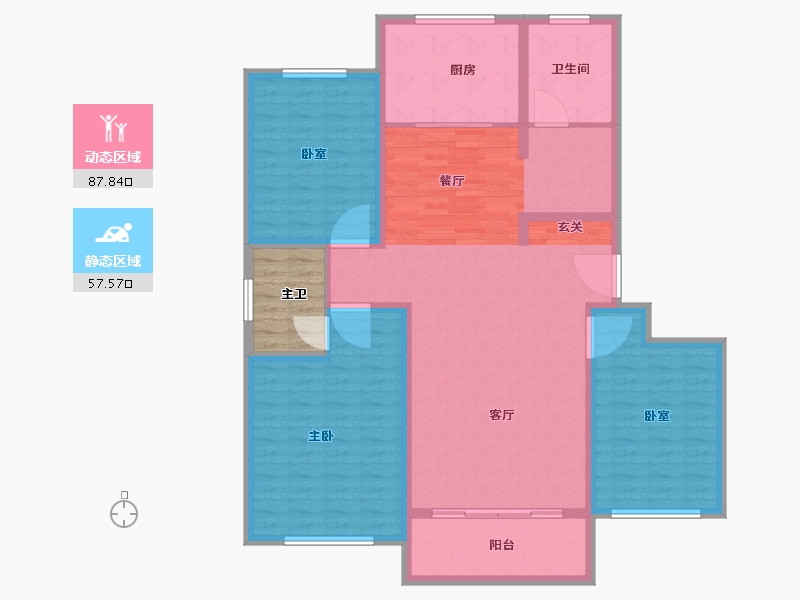 河北省-石家庄市-盛佳锦绣家园-138.06-户型库-动静分区