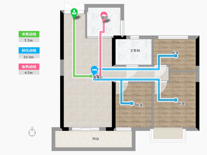 湖北省-武汉市-天纵时代天樾-77.01-户型库-动静线