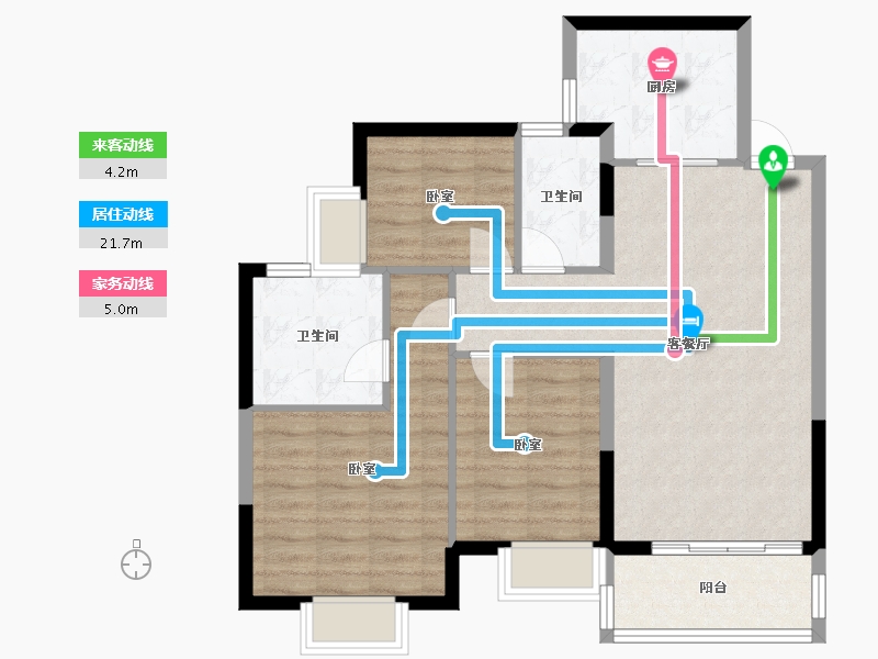 广东省-广州市-恒大御湖郡-82.29-户型库-动静线