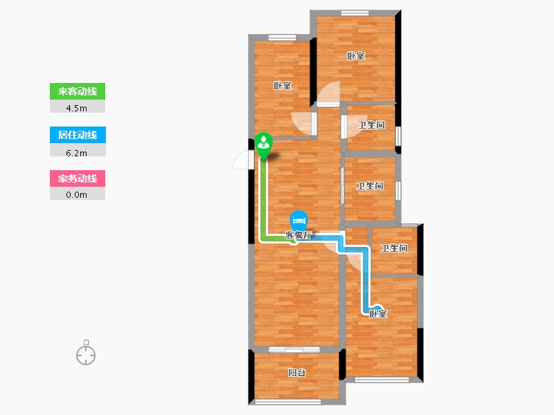 河南省-郑州市-美盛中华城-87.99-户型库-动静线