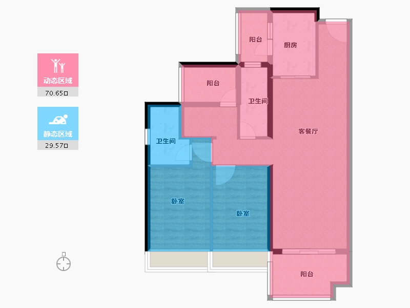 广东省-广州市-保利合锦领秀山-89.00-户型库-动静分区