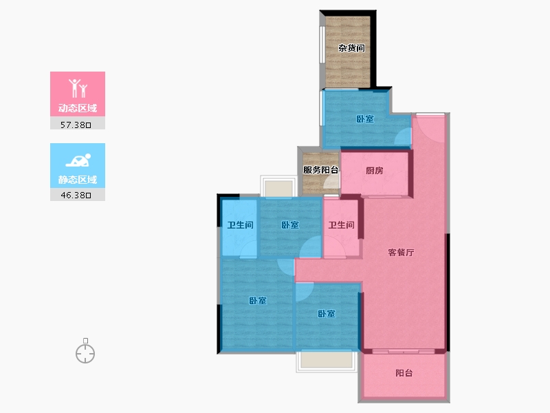 广东省-湛江市-东新高地-103.78-户型库-动静分区