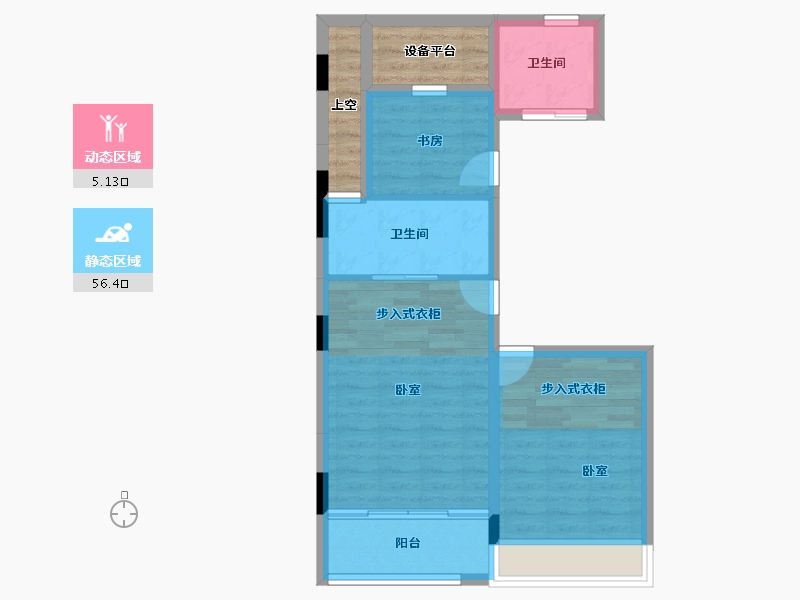 湖北省-十堰市-大家十里桃源-61.99-户型库-动静分区