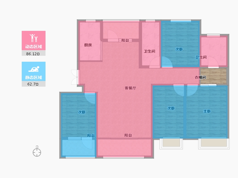 山东省-威海市-世昌名都-137.00-户型库-动静分区