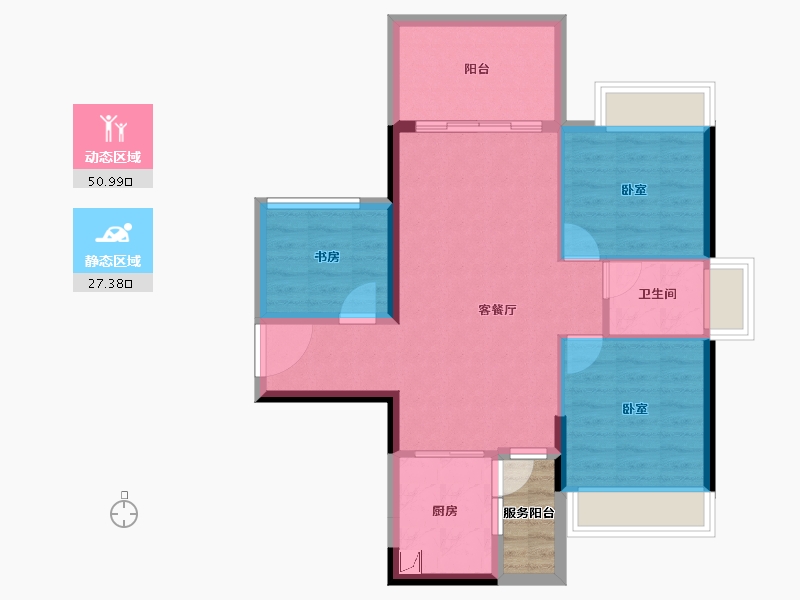 广东省-湛江市-东新高地-73.08-户型库-动静分区