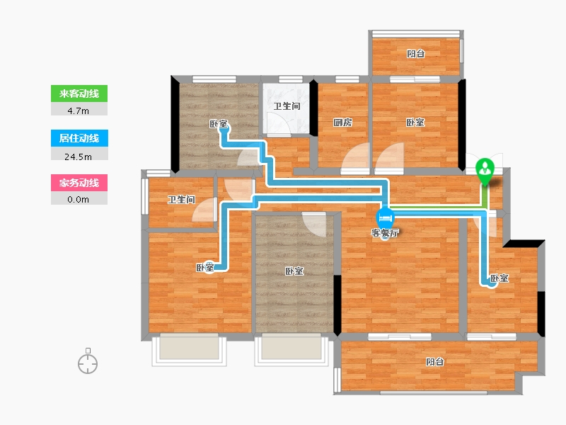 河南省-郑州市-美盛中华城-100.00-户型库-动静线