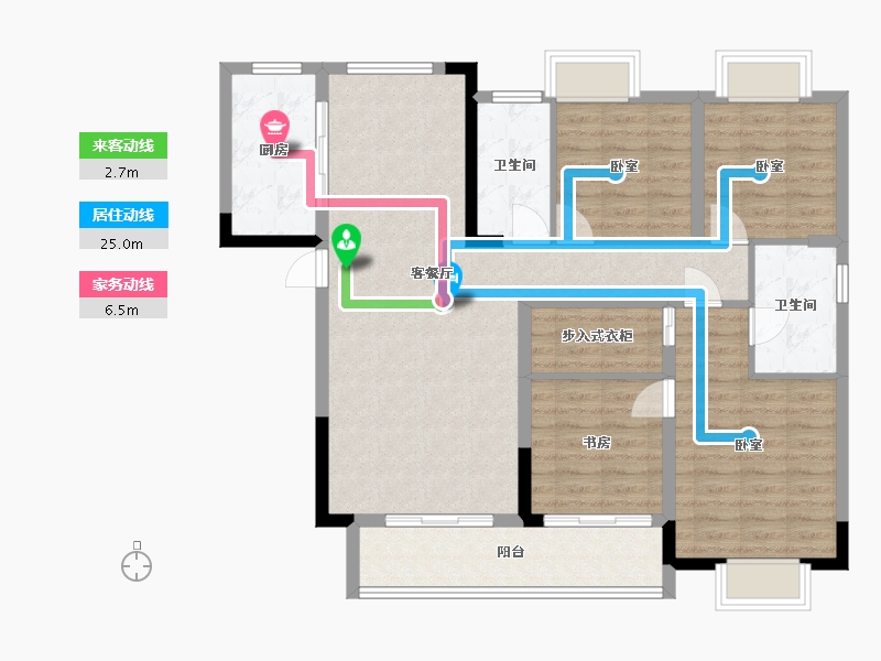 湖北省-武汉市-方园-105.38-户型库-动静线