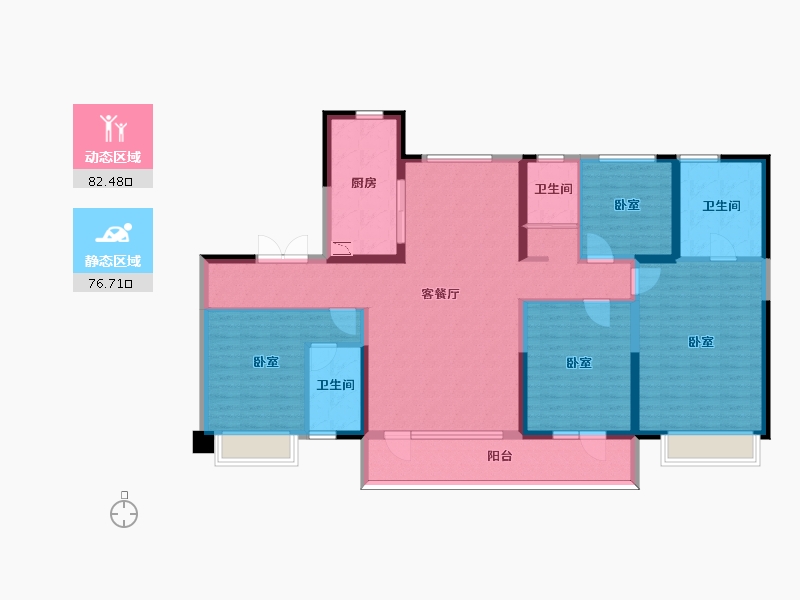 山东省-潍坊市-安丘碧桂园-143.00-户型库-动静分区