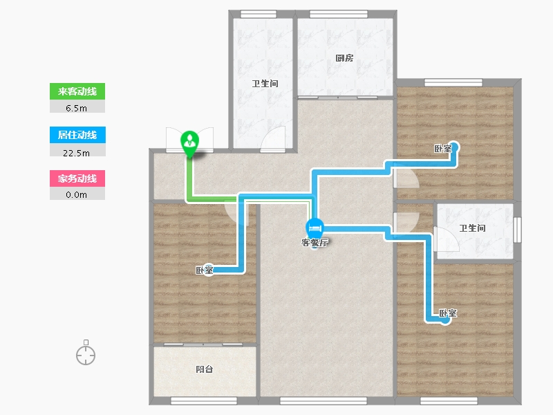 山东省-淄博市-金鼎尚城-117.99-户型库-动静线