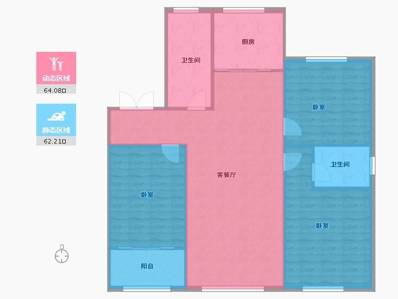 山东省-淄博市-金鼎尚城-117.99-户型库-动静分区