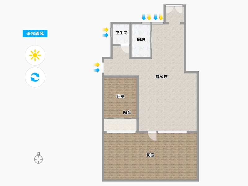 山东省-东营市-恒瑞·高尚领域-206.77-户型库-采光通风